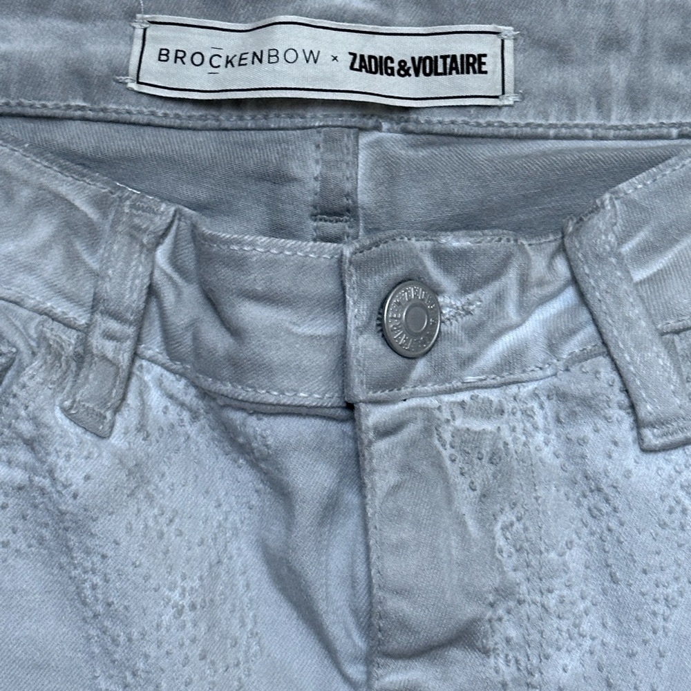 Brockenbow X Zadig & Voltaire Mascara Artemis Dirty Wash Geometric Embroidery - Picture 4 of 11